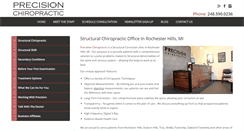 Desktop Screenshot of chiropracticprecision.com